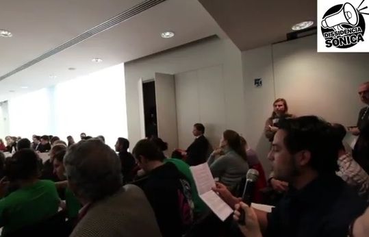 Dissidència Sònica en una intervenció al Ple municipal