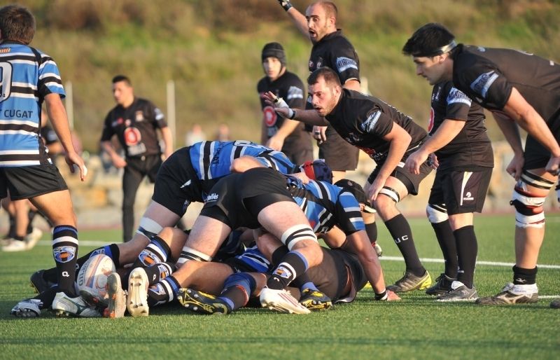 El Club de Rugby Sant Cugat és segon a la Divisió d'Honor B, a només un punt del líder. FOTO: Amanda Bernal