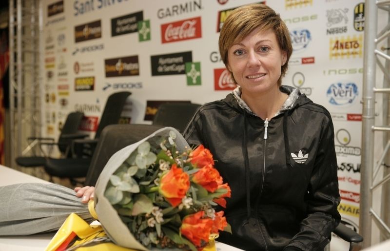 María Vasco, en la presentació de la 3a Sant Silvestre de Sant Cugat. FOTO: Artur Ribera