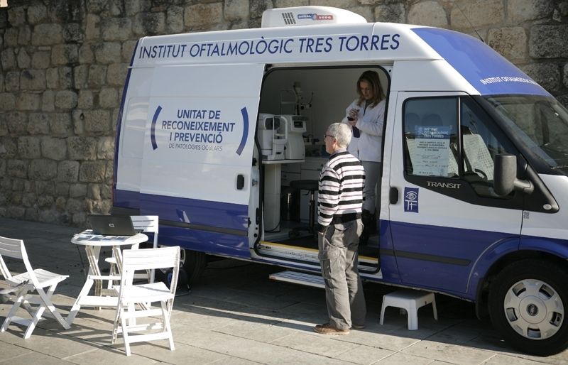 La unitat mòbil se situa a la plaça d'Octavià fins al 17 de gener. FOTO: Artur Ribera
