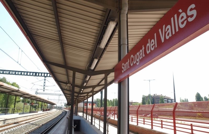 L'estació de Rodalies a Coll Favà FOTO: Artur Ribera