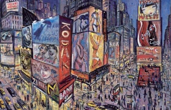 Fragment de l'obra 'Times Square' de Moscardó. FOTO: Cedida