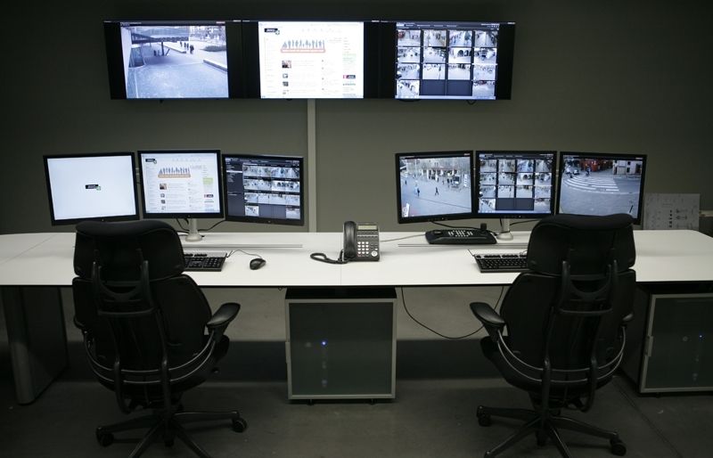 La sala de control de l'Ajuntament. FOTO: Artur Ribera