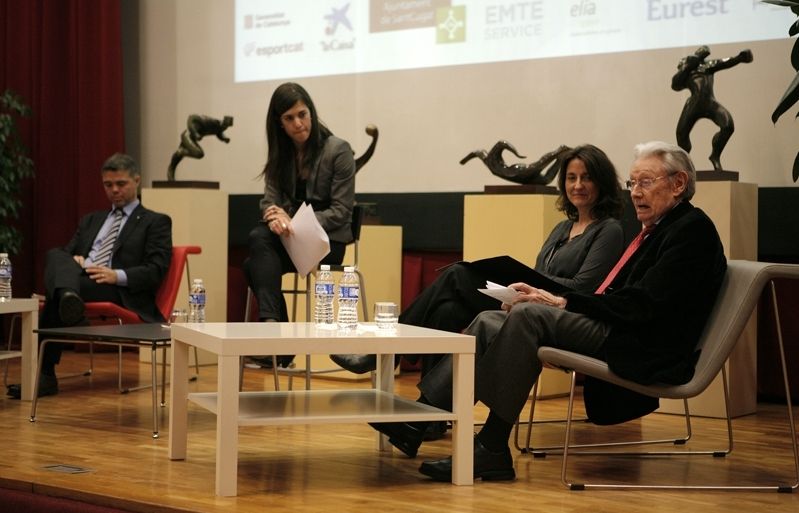 Josep Lluís Vilaseca intervé a la taula rodona. FOTO: Artur Ribera