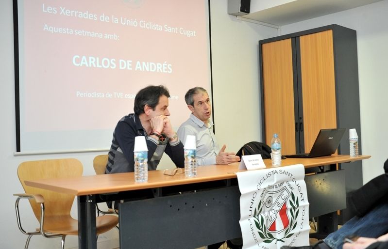 Carlos de Andrés aporta la seva visió sobre el dopatge. FOTO: Amanda Bernal