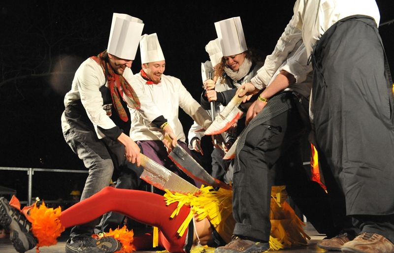 Un pollastre amb molts ànims es van endur un dels segons premis