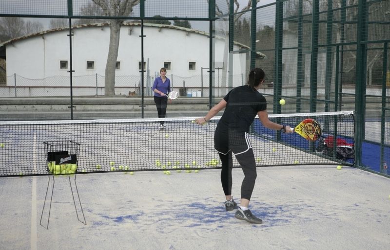 Ja estan disponibles les noves pistes de pàdel. FOTO: Artur Ribera
