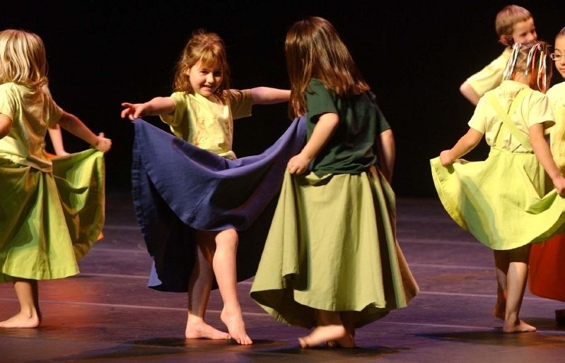 Alumnes d'Andança durant una actuació. FOTO: Arxiu