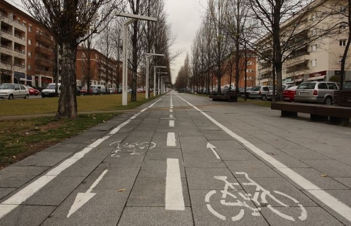 El Pla de mobilitat fixava les prioritats en els vianants i els ciclistes. Arxiu