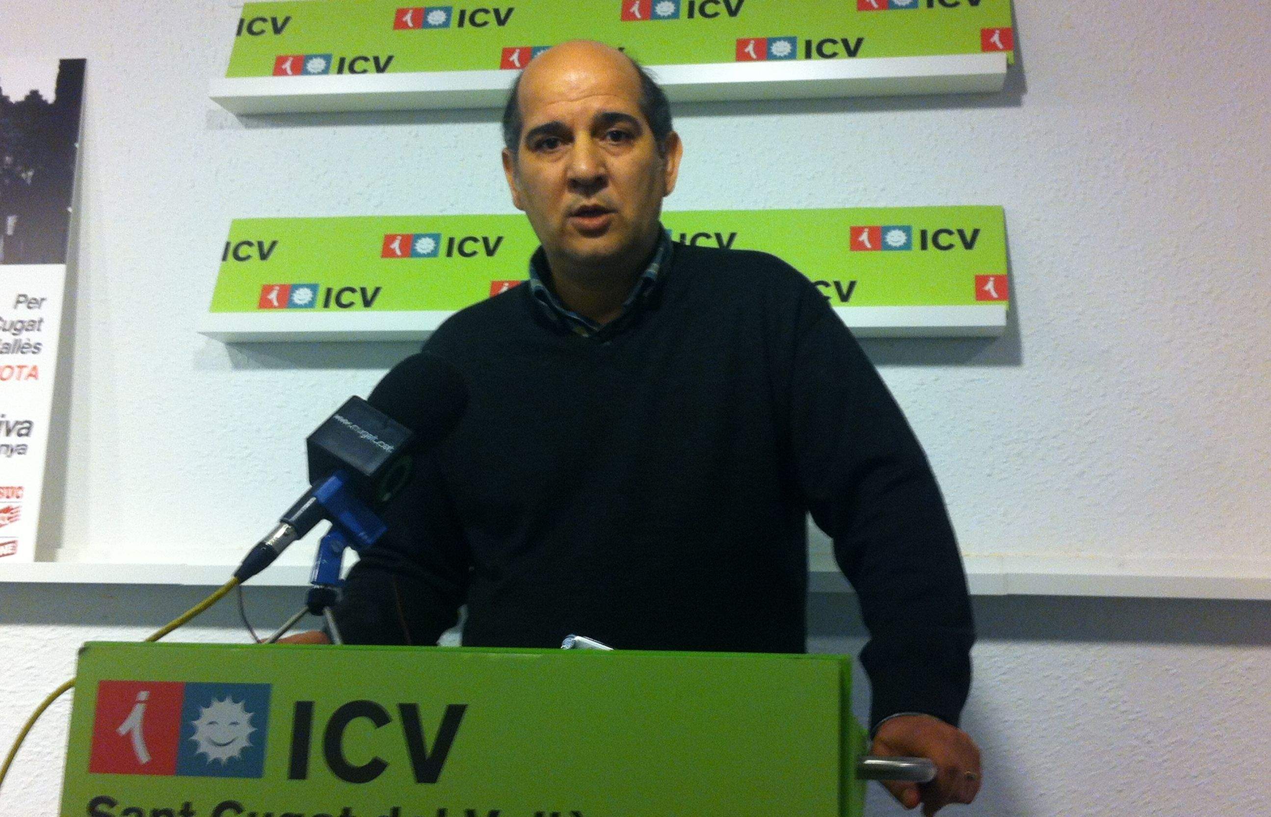 Xavier Boix ha explicat la posició d'ICV davant el cas Martorell. FOTO: C.Caballé
