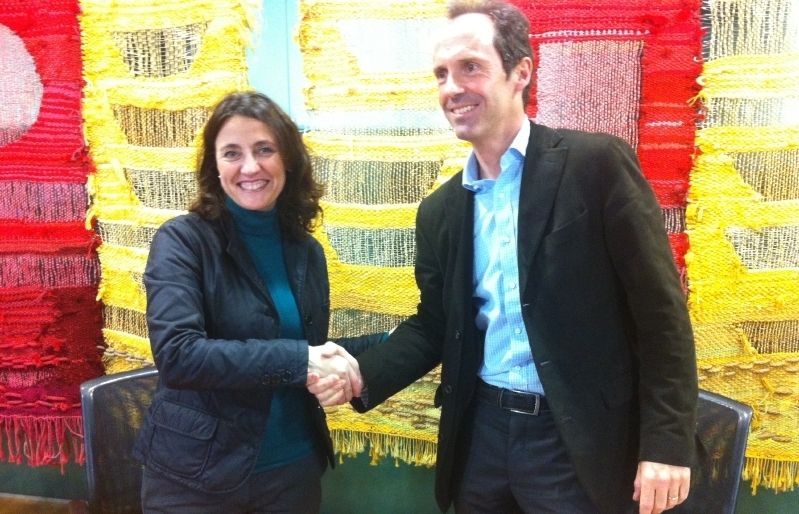 Mercè Conesa i Laurent Deleval. FOTO: À.L.P.