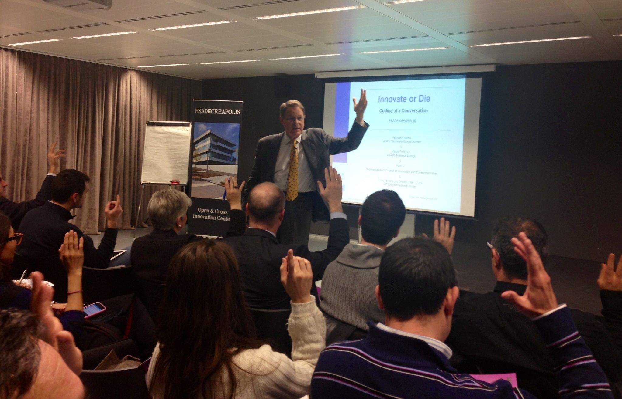 Ken Morse en la conferència d'ESADE Creapolis. FOTO: Anna Mira