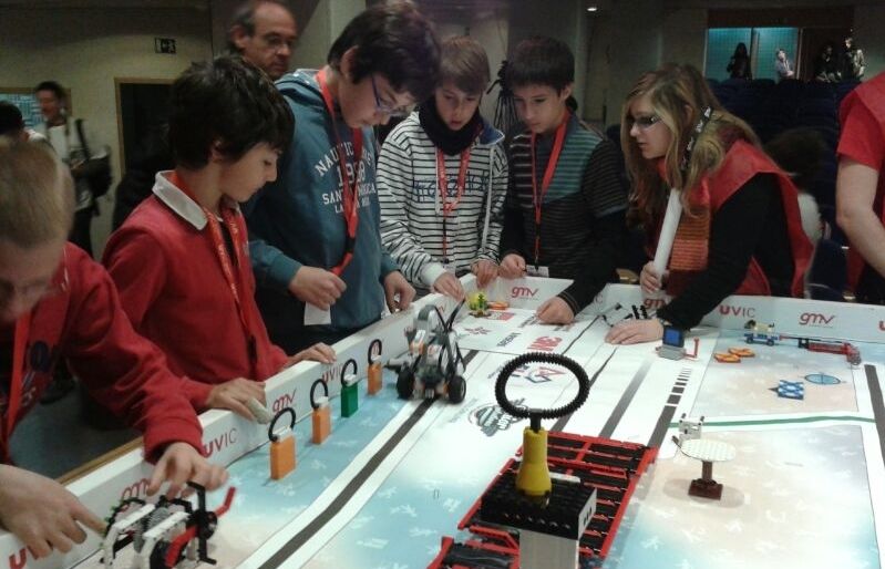 Projecte dels alumnes de La Farga a la First Lego League. FOTO: Cedida 