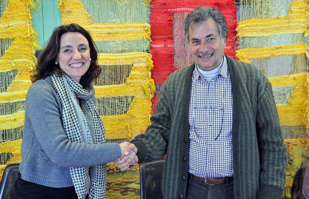 Moment de la signatura del conveni aquest 19 de març. FOTO: Localpres