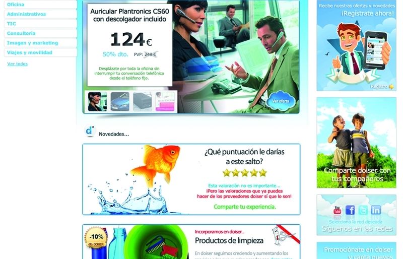 Aquest portal ofereix descomptes de fins al 75% a professionals i negocis