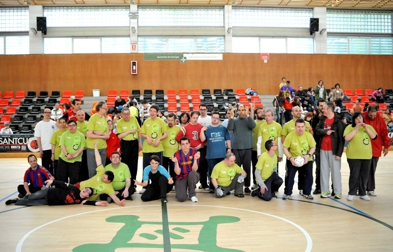 Participants de la festa dels Jocs StQLímpics. FOTO: Amanda Bernal