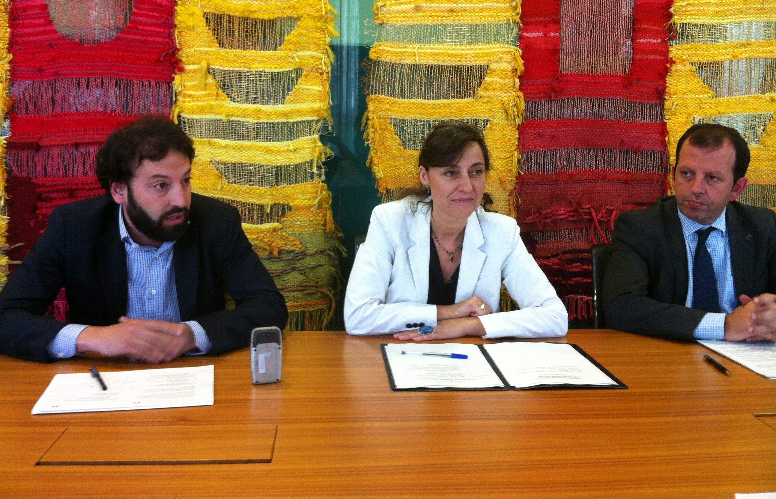 La presentació del concurs a l'Ajuntament FOTO: JR Armadàs