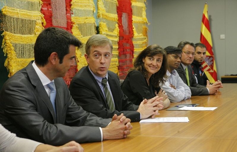 Llorenç Santasusagna, juntament a Mercè Conesa. FOTO: Artur Ribera