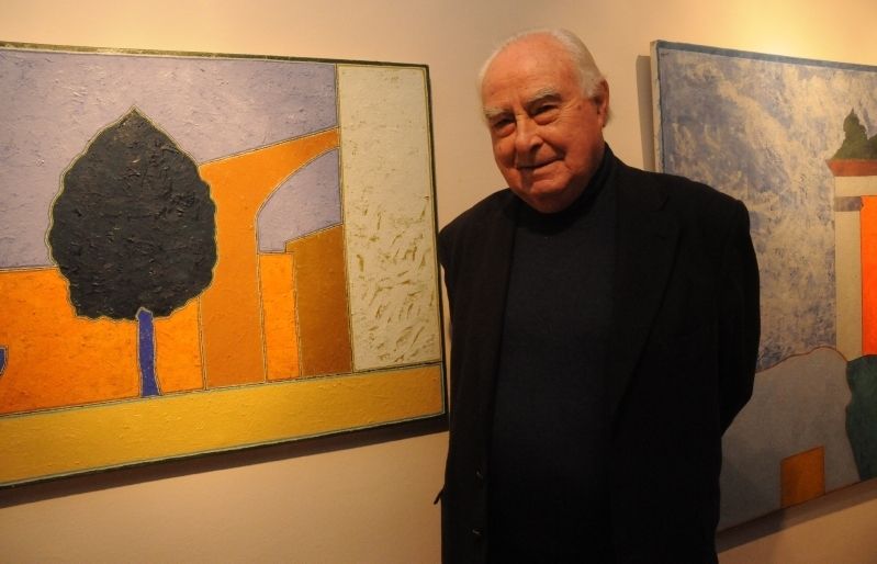 Arnau Puig, en una visita a la galeria santcugatenca. FOTO: Artur Ribera