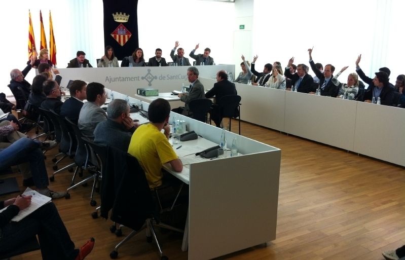 Dimarts, 21 de maig, Ple municipal. FOTO: Artur Ribera