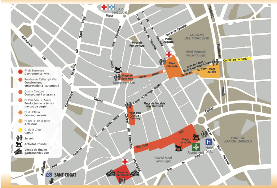 Deu espais de Sant Cugat es distribueix la mostra del comerç d'enguany