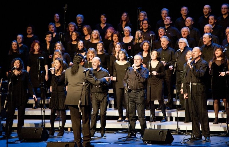 Una de les actuacions del Cor de Gospel de Sant Cugat. FOTO: Amanda Bernal