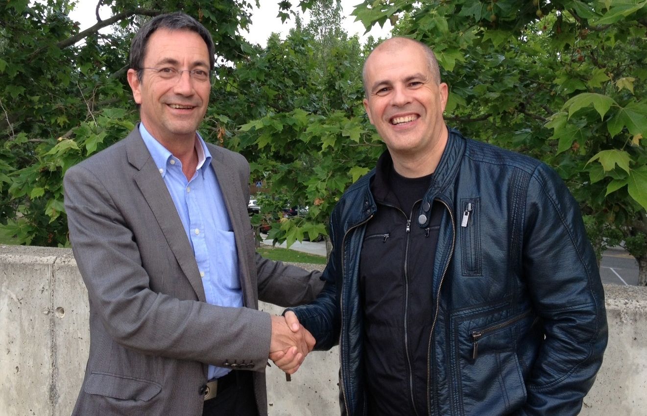 Miquel Soler, president del PHC Sant Cugat, i Josep Antoni Martínez Mateo. FOTO: PHC Sant Cugat