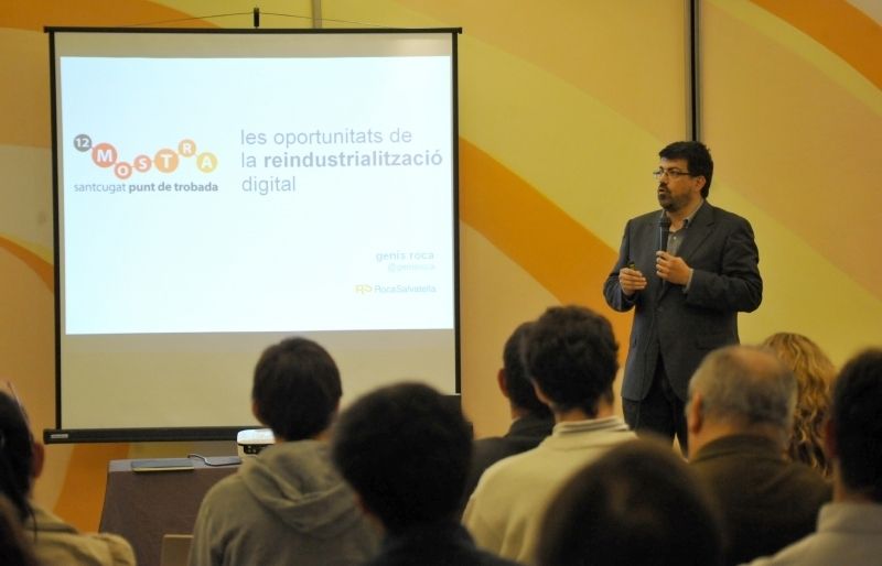 Genís Roca a la jornada d'inici de la Mostra Sant Cugat Actiu. FOTO: Amanda Bernal