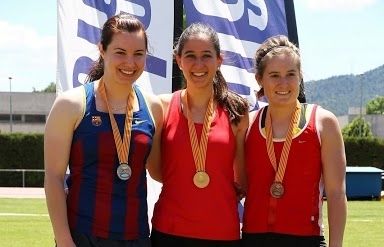 Paula Martínez, campiona de Catalunya Promesa en els 100 metres tanques. FOTO: Cedida