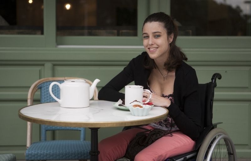 La Sandra Méndez pateix atàxia de Friedreich. FOTO: Artur Ribera