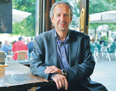 Bru de Sala ha participat a una tertúlia amb amics. FOTO: Artur Ribera