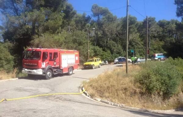 Imatge d'arxiu de l'actuació que van fer els dos cossos a l'Arabassada el 9 d'agost. FOTO: Artur Ribera