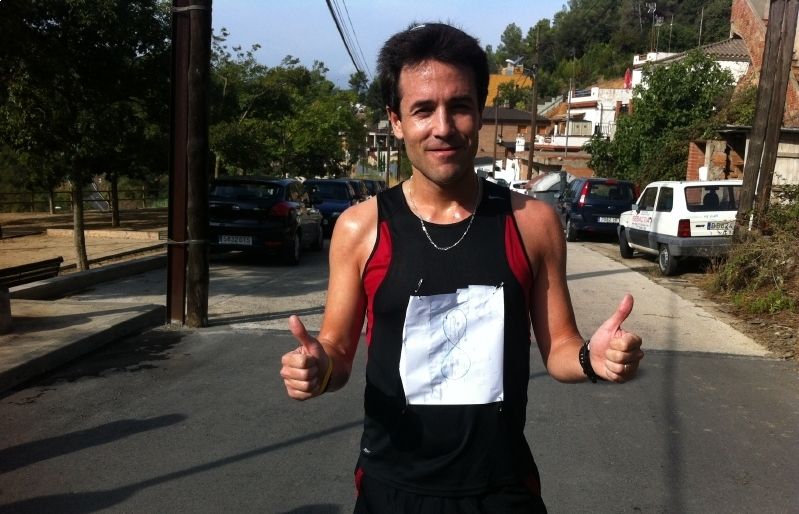 Jose Luís Cabrera, campió absolut de la 35a Cursa Popular de les Planes. FOTO: Àlex López Puig