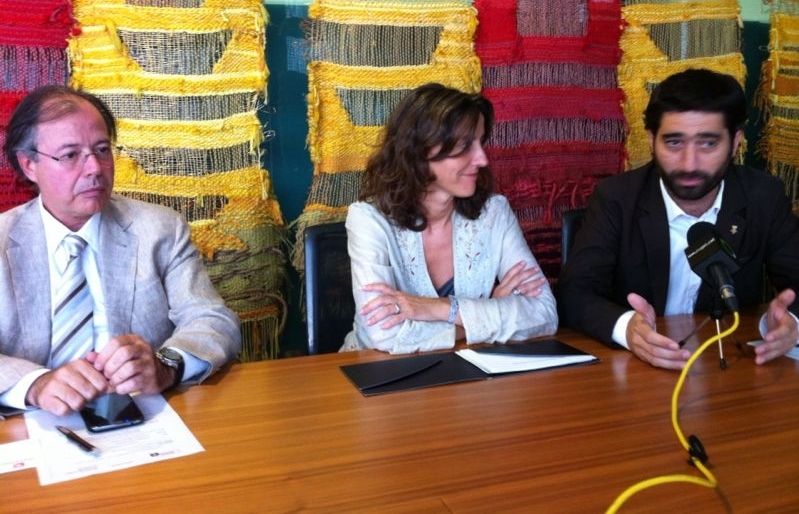 Roda de premsa de la presentació de StQBus. FOTO: JM.Vallès