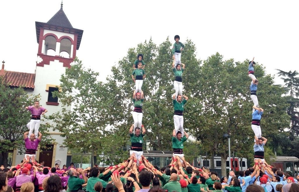 Els castells són un dels protagonistes de la Festa Major de Valldoreix. FOTO: A.Mira