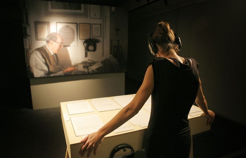 Una exposició sobre Joan Triadú. FOTO: Artur Ribera