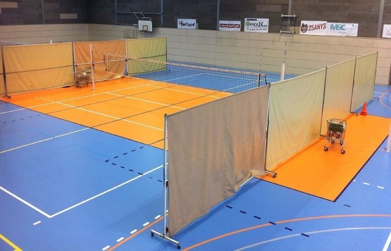 El Pavelló de Valldoreix estrena superfície. FOTO: À.L.P.