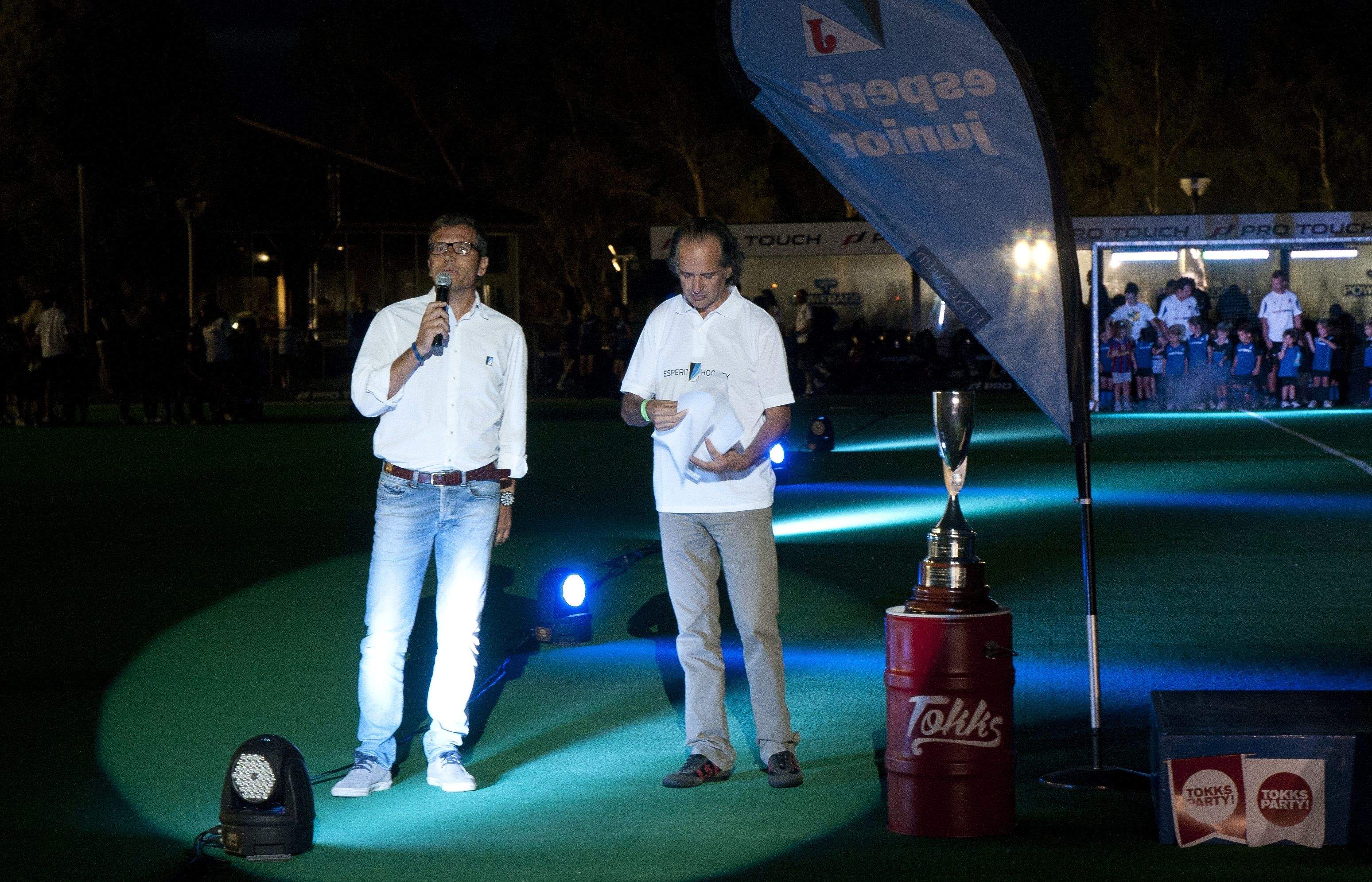 El president del Junior FC, Miquel Àngel Ranera, en els parlaments. FOTO: David Molina
