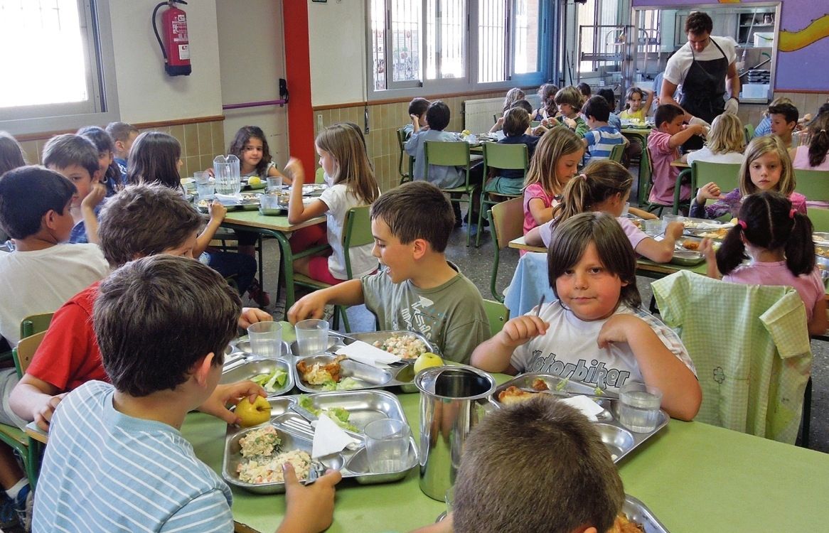 LEscola Catalunya és una de les escoles que ofereix menjar ecològic. FOTO: Cedida