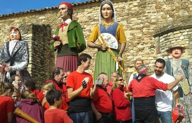 Els gegants han fet el cim. FOTO: Amanda Bernal 