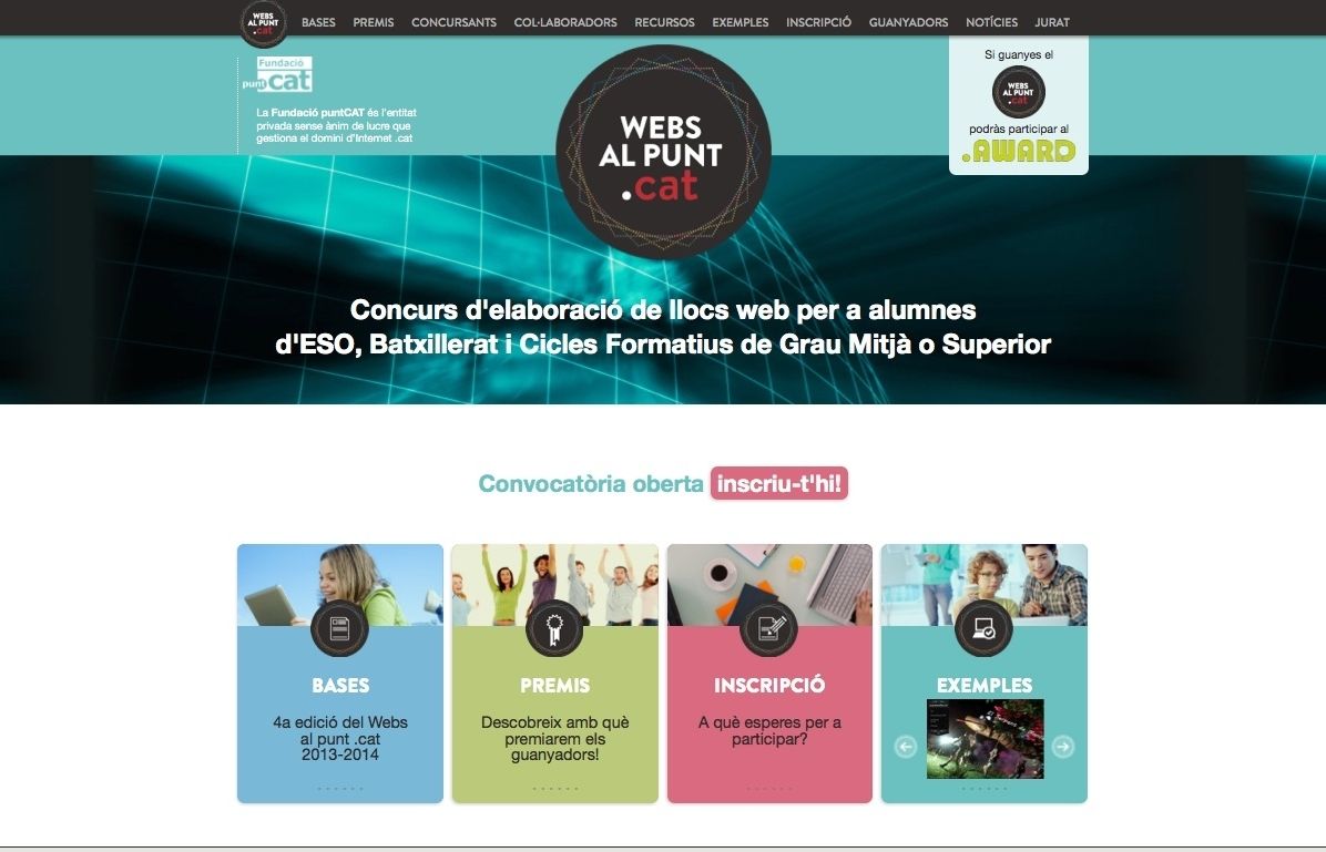 Aquest concurs incentiva endinsar-se en el món d'internet i escriure bé català