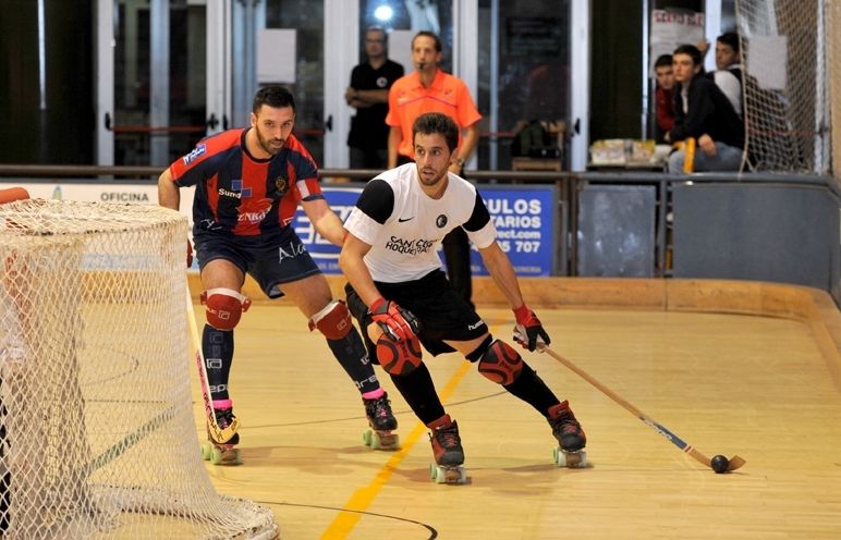 Marco Aguarón, en una jugada del primer temps. FOTO: Amanda Bernal