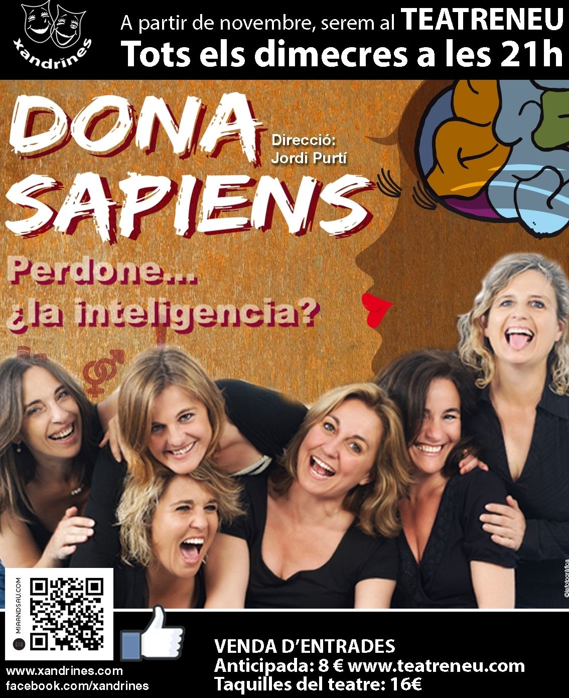 Cartell de Les Xandrines al Teatreneu