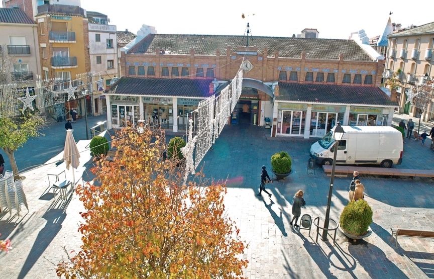 El plànol sinicia a la plaça de Barcelona i finalitza a la plaça del Mercat Vell, durant litinerari per la rambla del Celler, no podem deixar doblidar que en aquell entorn hi havia horta i alguna vinya. FOTO: Artur Ribera