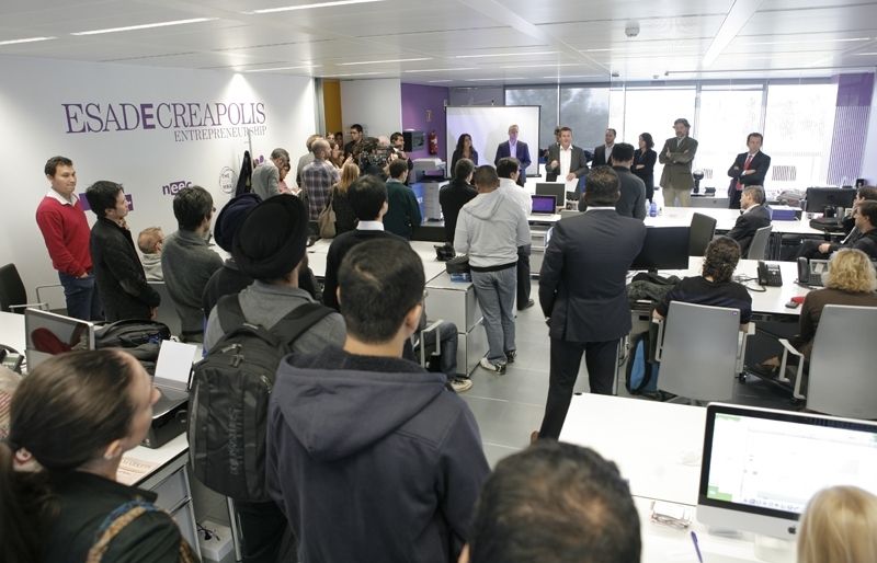 La presentació s'ha fet a la nova sala Entrepreneurship. FOTO: Artur Ribera