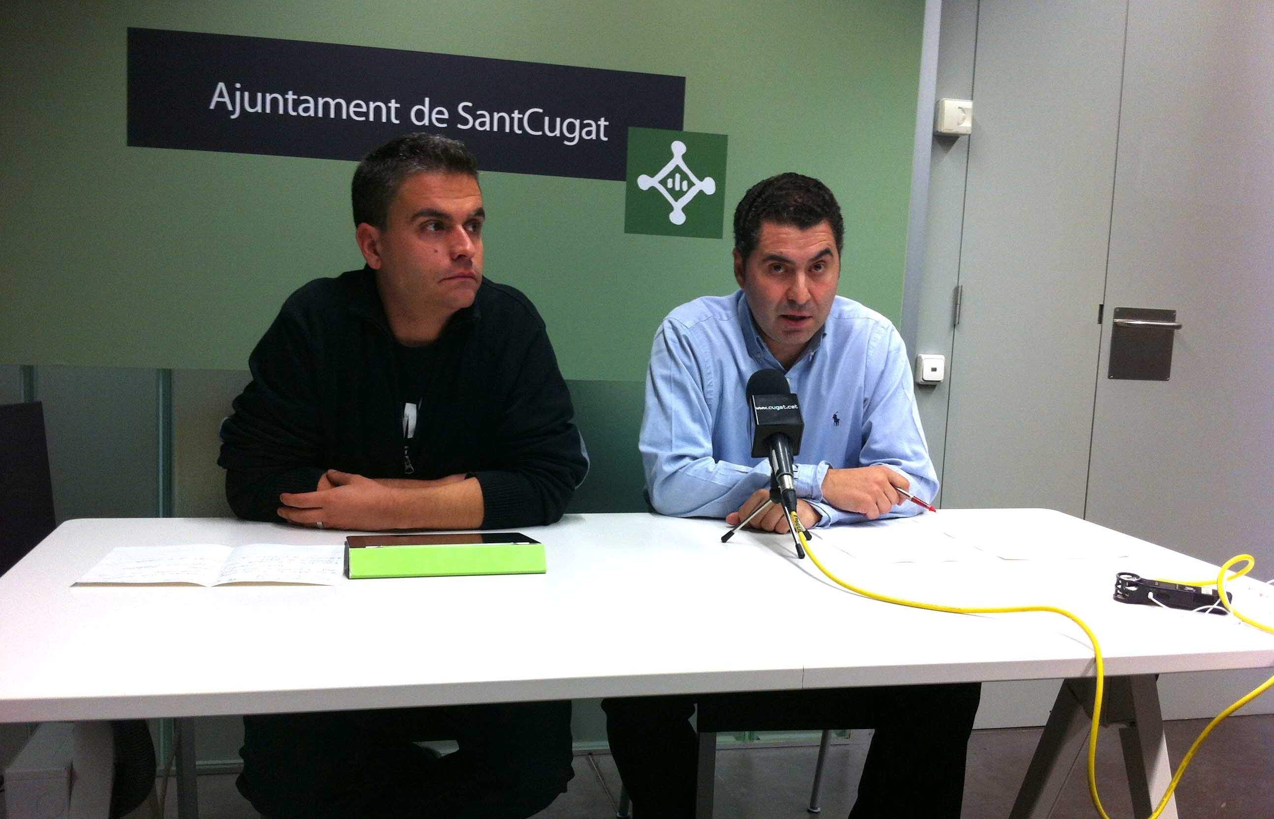 Joan Calderon i Ferran Villaseñor, en la roda de premsa. FOTO: Pere Fernández
