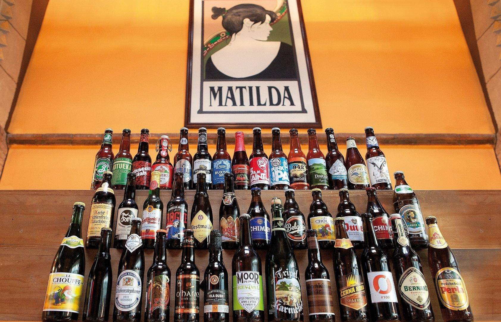 Més de 40 cerveses són les que trobaràs a Matilda