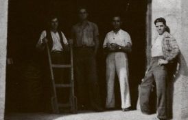 El Sindicato Agropecuario y Caja Rural de San Pedro. El nou sindicat creat després de la Guerra Civil. Principis dels anys quaranta. FOTO: J. Cabanas