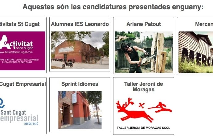 Els actuals candidats que optarien als Premis Ciutat de Sant Cugat 2013
