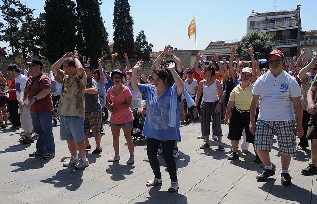 Al migdia s'organitzarà una ballada de zumba conjunta. FOTO: Localpres